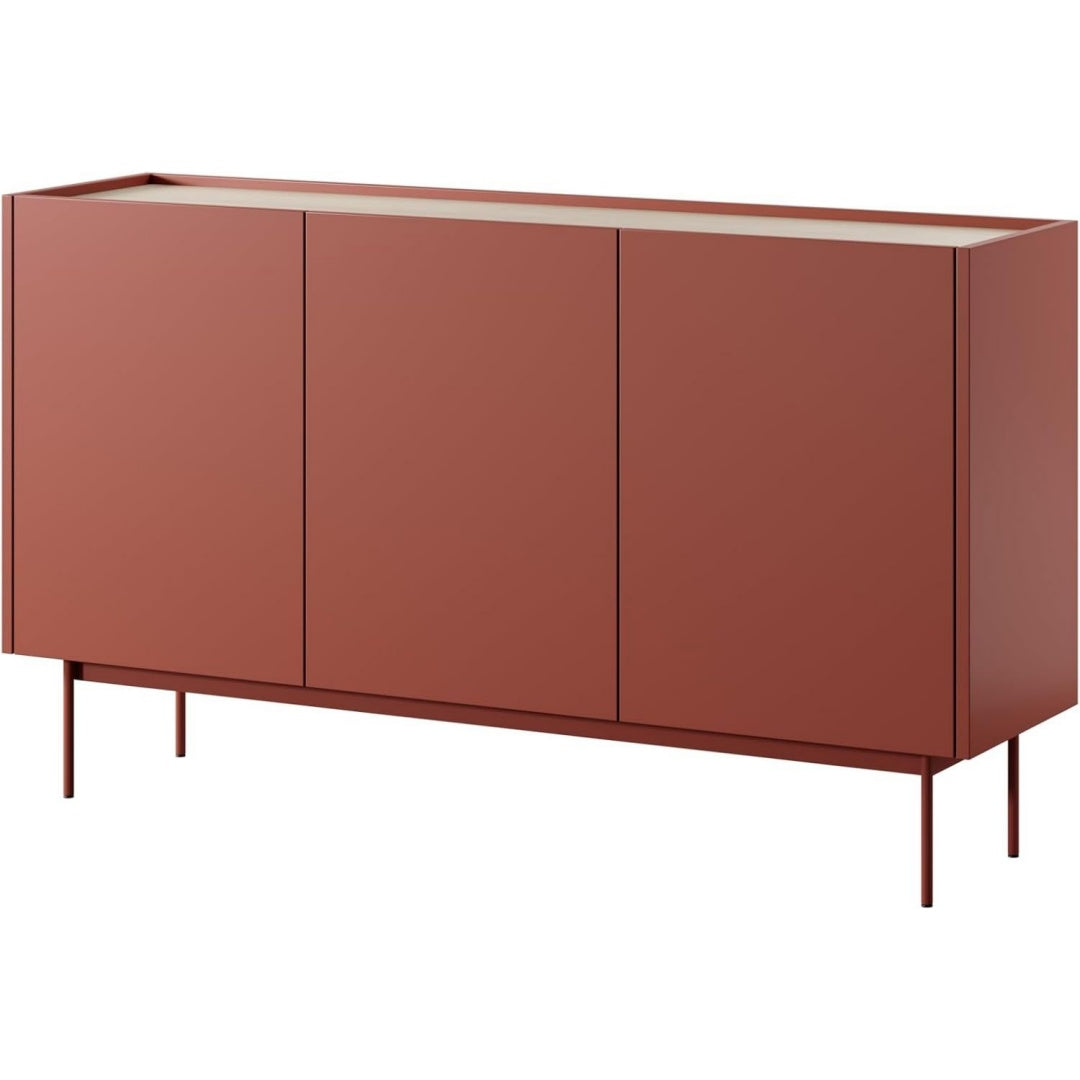 Schubladen treffen auf beschichtete Flaechen an dem Sideboard
