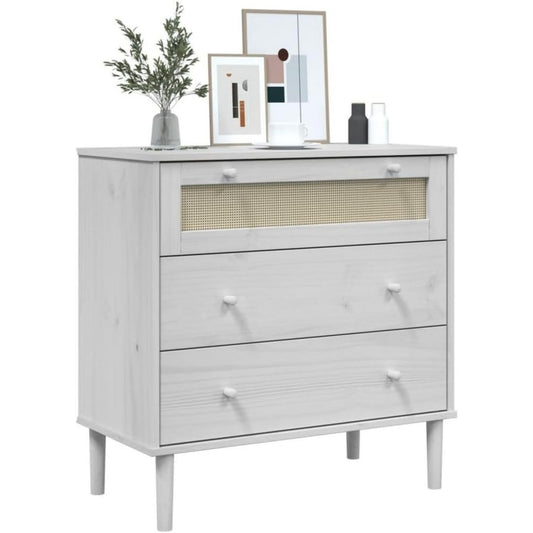 Sideboard mit 3 Schubladen und Flechtoptik