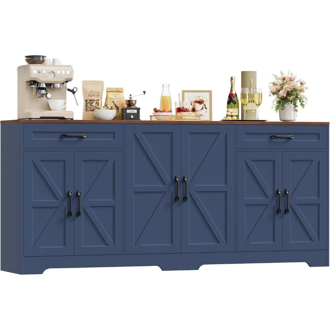Sideboard mit verstellbaren Ablagen und sanft schliessenden Fronten
