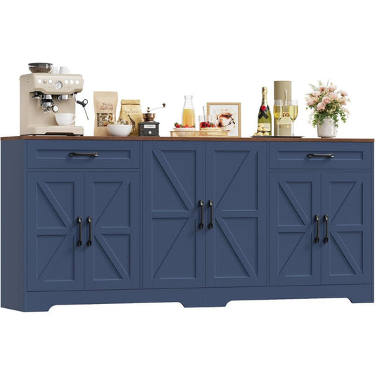 Sideboard mit verstellbaren Ablagen und sanft schliessenden Fronten