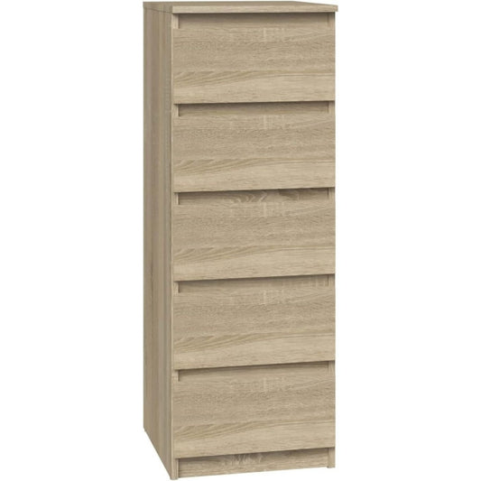 5 Schubladen und grifflose Fronten an dem Sideboard