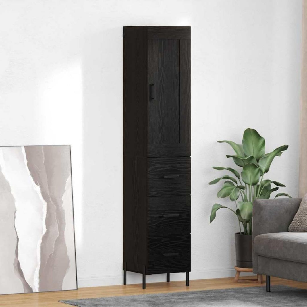 Hochschrank mit Wandmontage und Schubladen