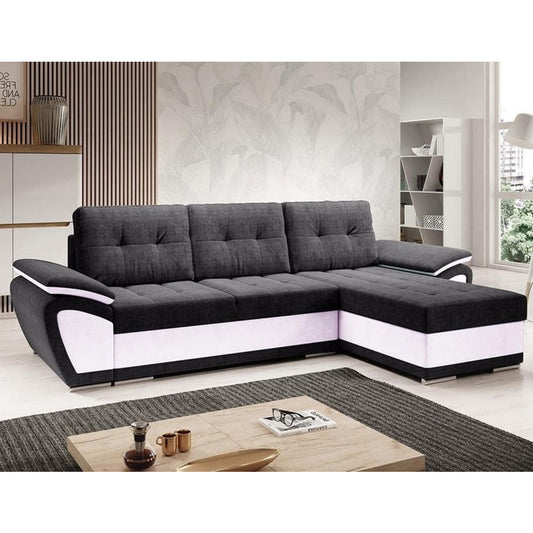 Sofa aus Stoff in Schwarz und Weiss