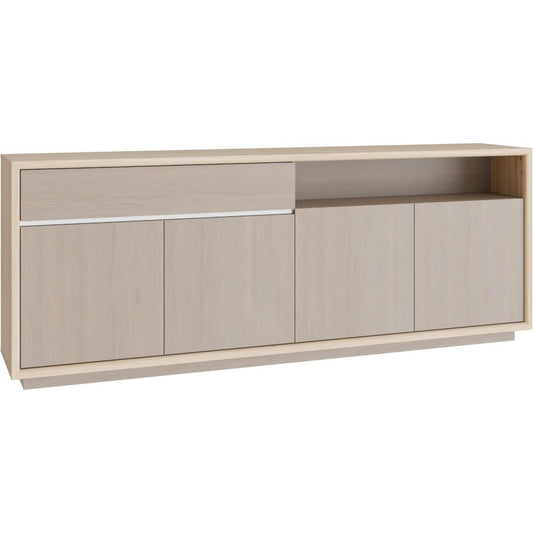 Sideboard mit Holzoptik, Schubladen und offenen Ablagen
